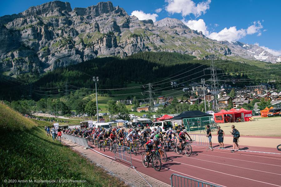 Leukerbad - Switzerland, 19.07.20 Proffix Swiss Bike Cup. Start