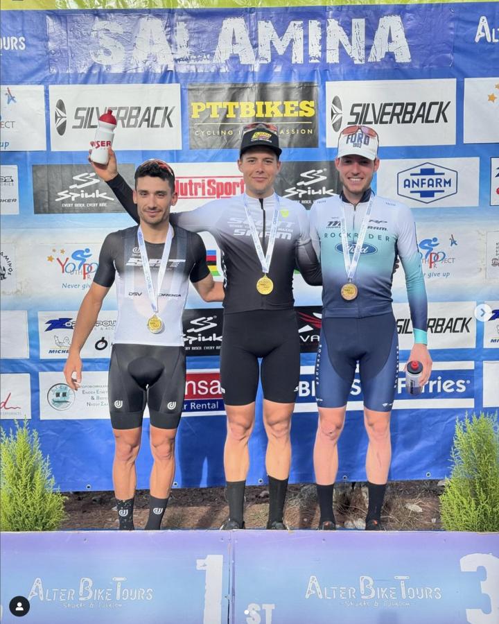 First place race 1 Salamina Epic MTB 2024 - Salamina (Greek)