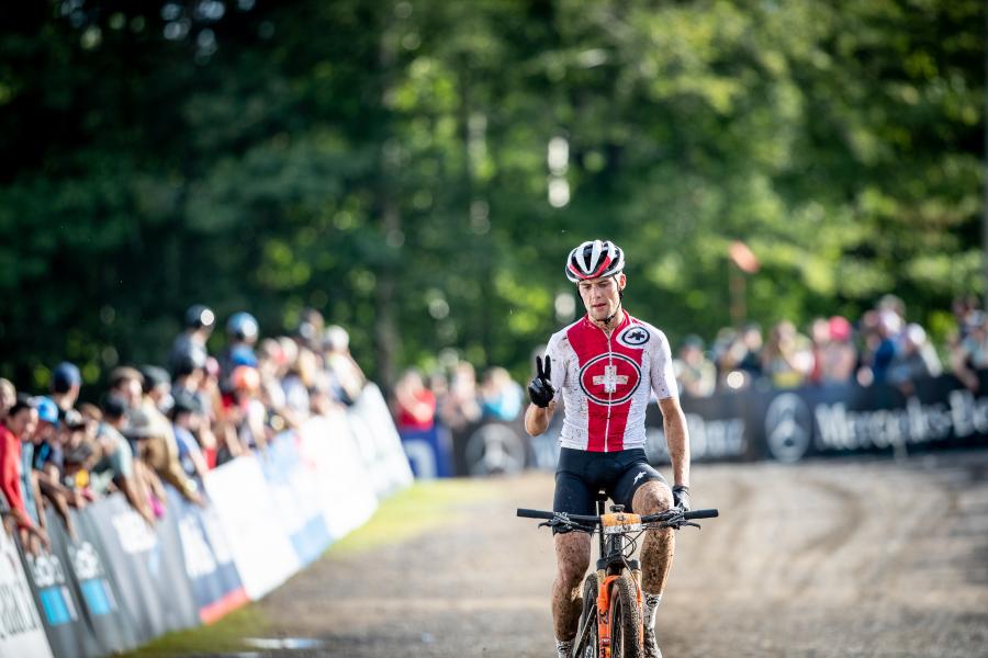 1 Settembre 2019 Mont-Sainte-Anne, Canada - UCI MTB WORLD CHAMPIONSHIPS (U23) silver medal