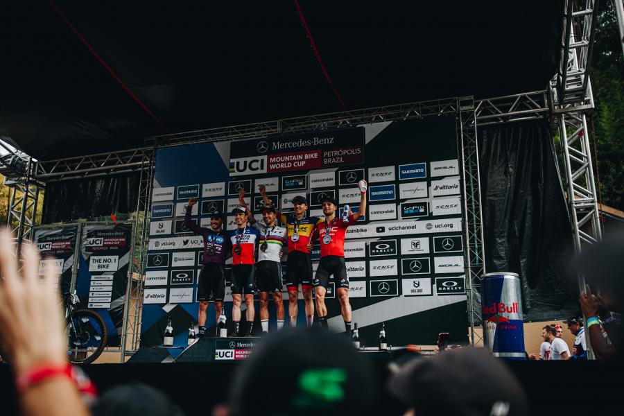 Podium - First World Cup stage, Petropolis (Brazil) - 10 April 2022 