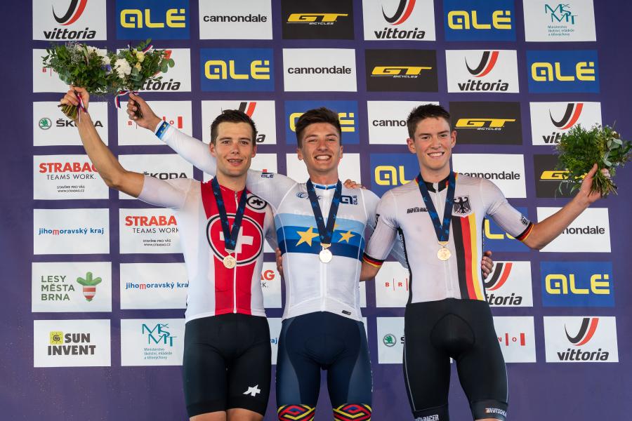 Czech Republic - Brno, 28.07.2019 European Continental Championships (U23)
Ceremony: Filippo Colombo (silver medal)