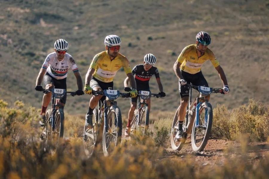 Tankwa Trek 2022 - Third stage race, South Africa. Filippo Colombo and Nino Schurter second place.